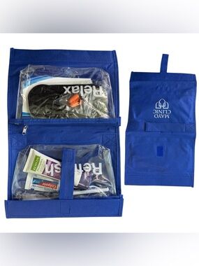 Mayo Clinic Travel Toiletry Kit Organizer w/ Clear Pouches